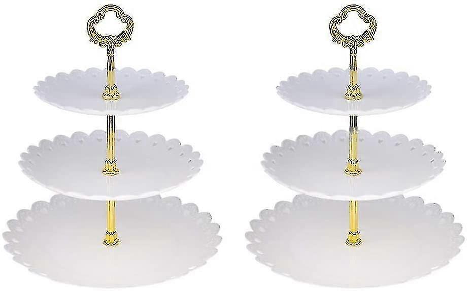 3-tier Cake Tray Cake Stand (white)