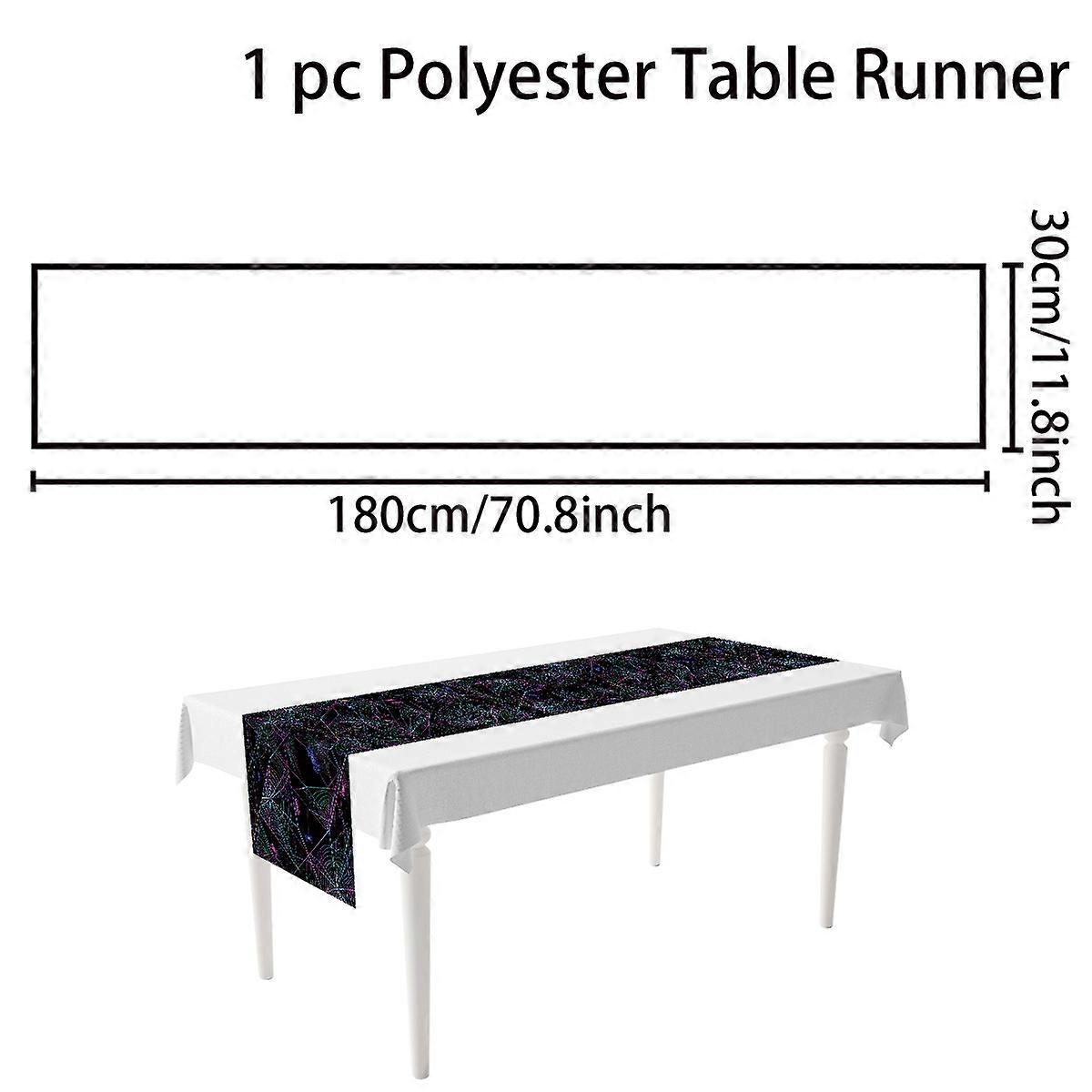 Colorful spider web table runner restaurant atmosphere party table decoration table runner