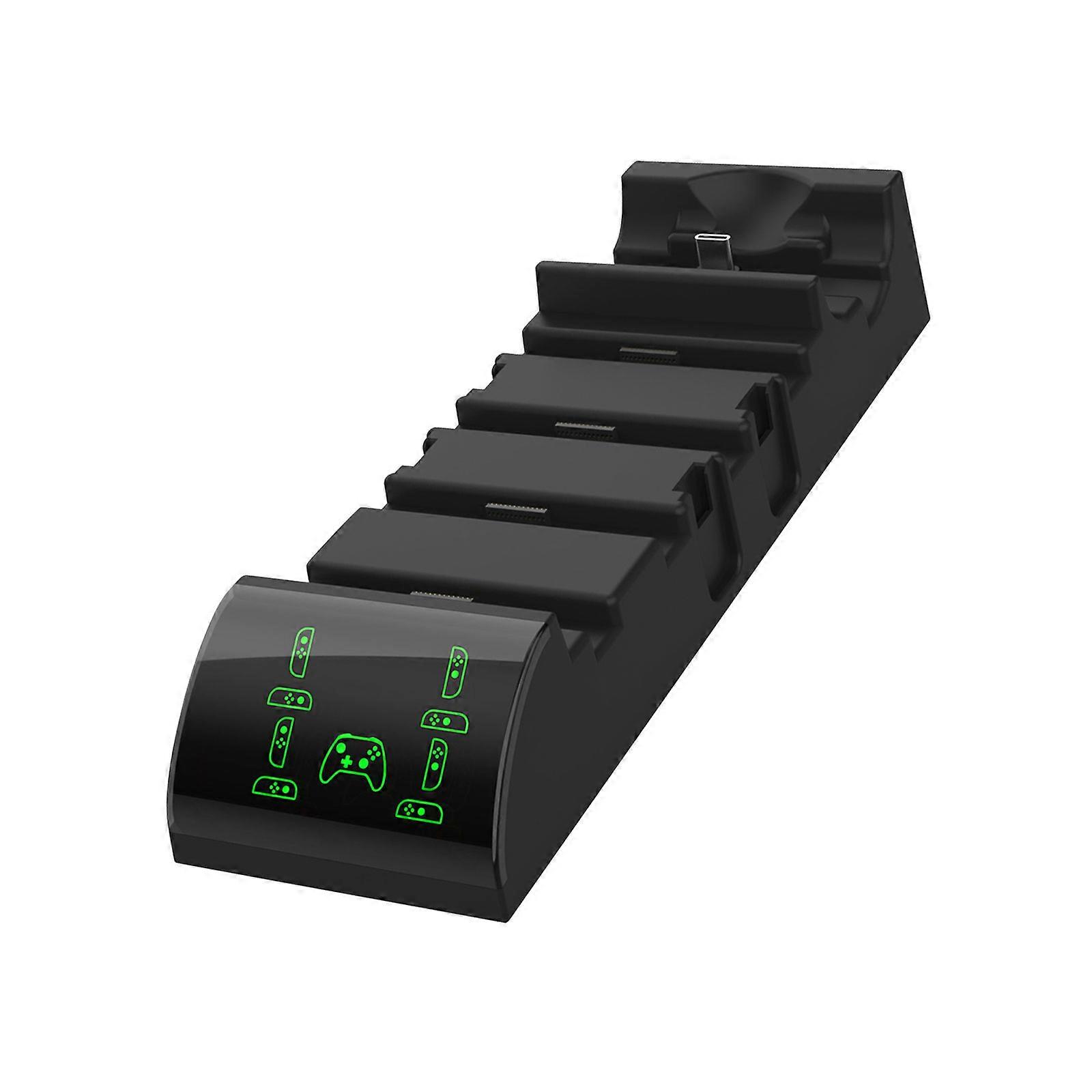 Multi Device Charging Dock For NS2PRO Controllers Handles Gamepad Accessories With LED Indicators Multicolor