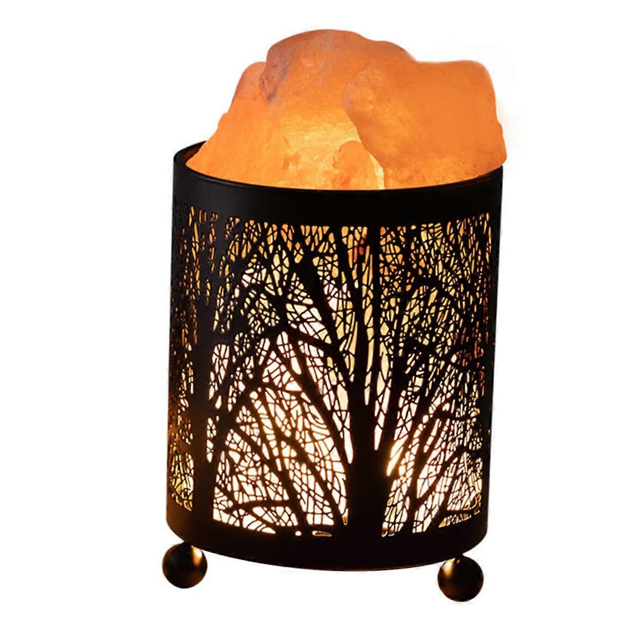 Himalayan Wrought Iron Basket Night Light Aromatherapy Diffuser UK Plug 1Set Compact Glow Bedroom Decor