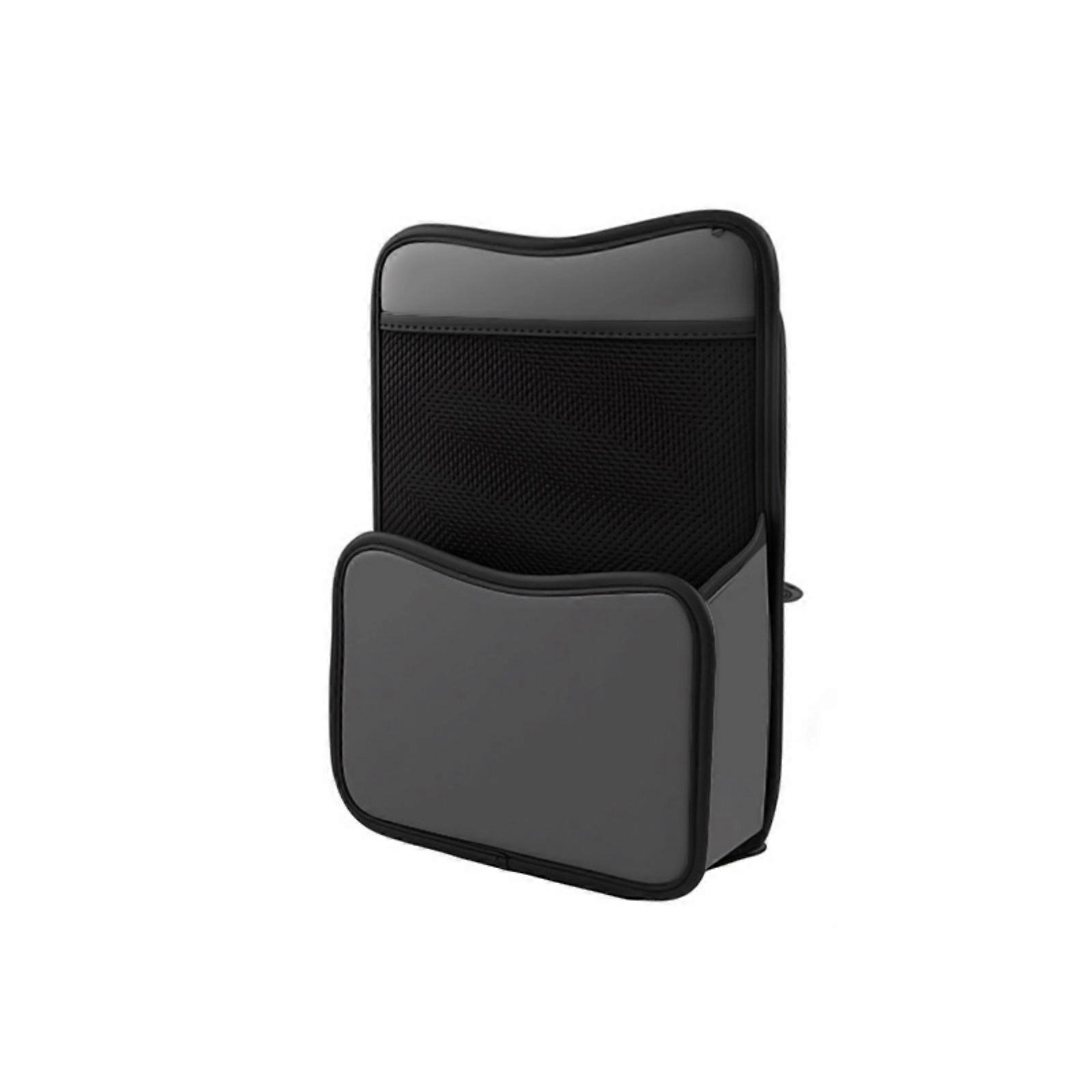 Car Middle Console Storage Bag Secure Barrier Holder PU Leather Construction Easy Install Vehicle Interior Use for Pet Multicolor