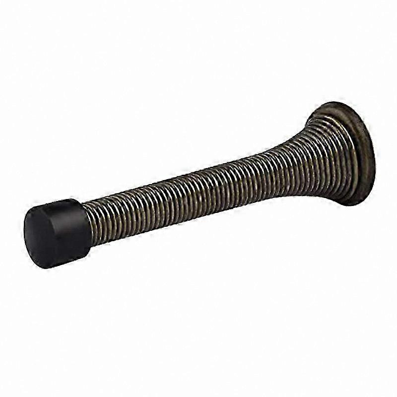 Durable Spring Door Stopper, Flexible Wall Protector, Low-Mounted Home Door Accessory