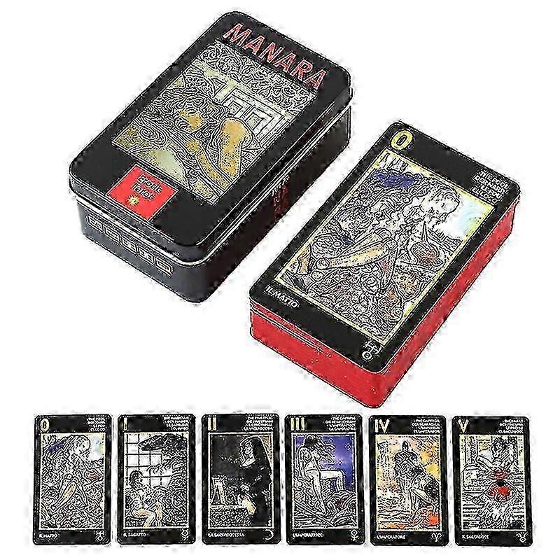 Iron Box Manara Oracle Card Tarot Fate Divination Deck Party Board Game W/manual