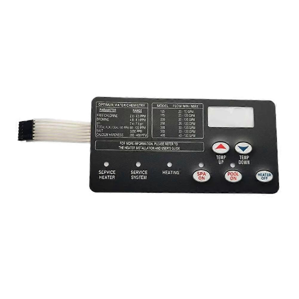 For Pentair 472610Z Replacement Switch Membrane Pad for MasterTemp Pool and Spa Heater Electrical System