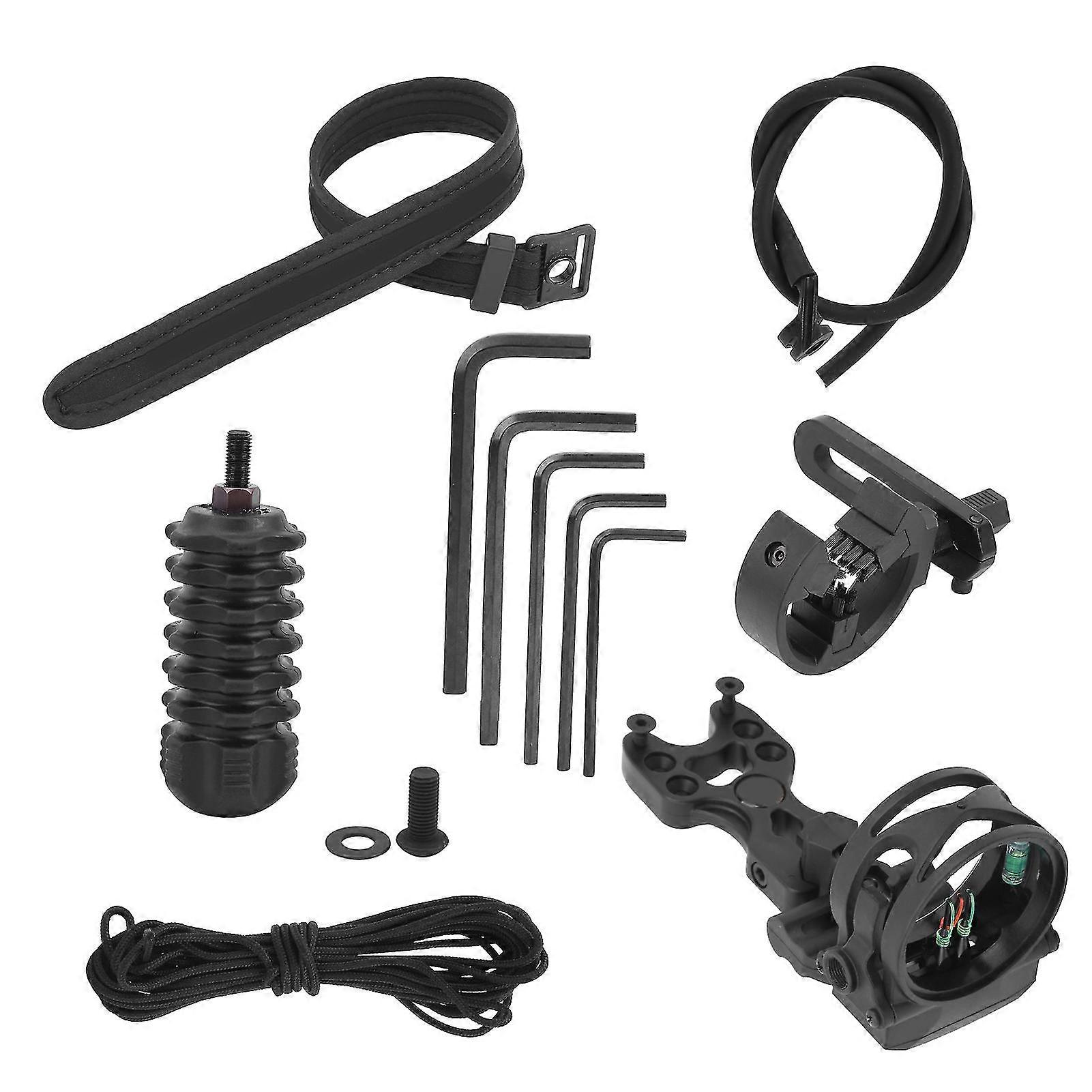 3-Pin Bow Sight Set with Arrow Rest & Damper for Compound/Recurve Bows