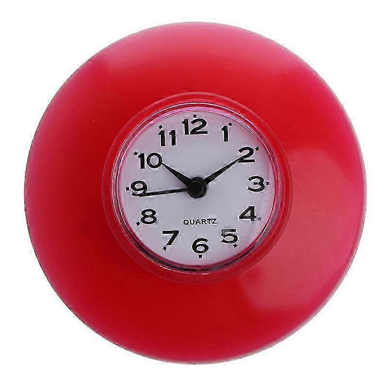 Suction Wall Clock for Shower Mirror with Waterproof Bathroom Timer
