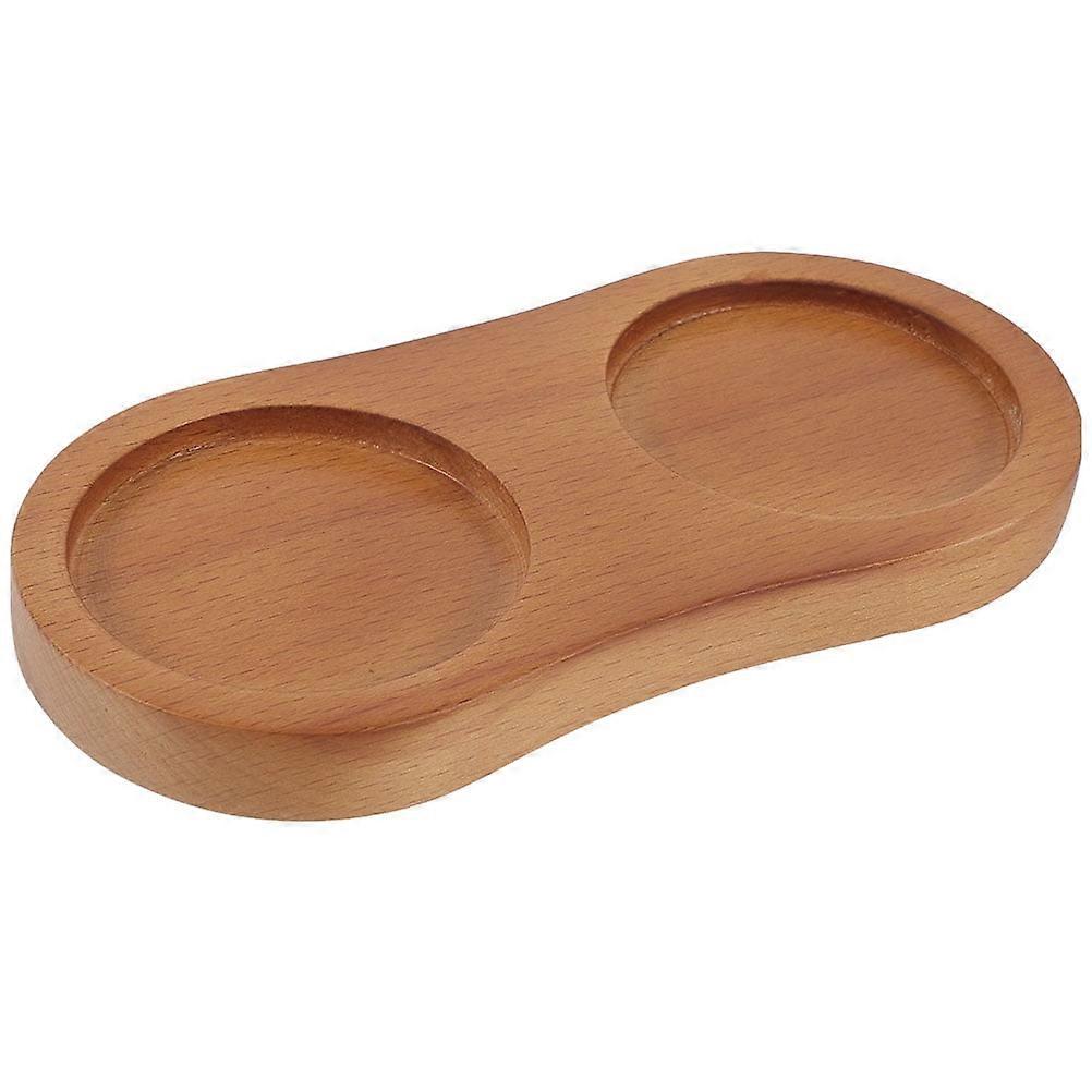 Base Pepperoncini Tray Black Non Slip Serving Padded Table Protector for Dining Room Wood