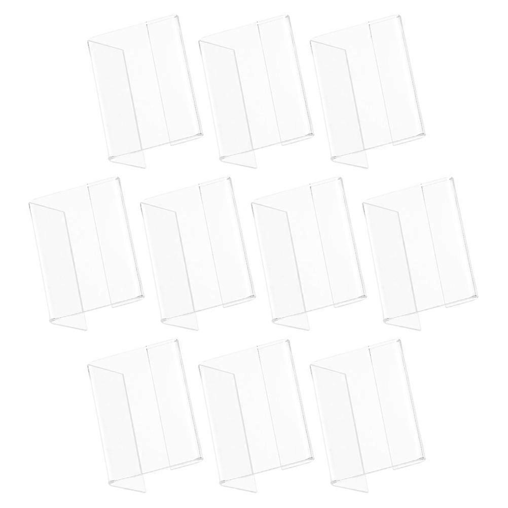 Transparent Acrylic Display Stand for Signs 10Pcs Retail Display