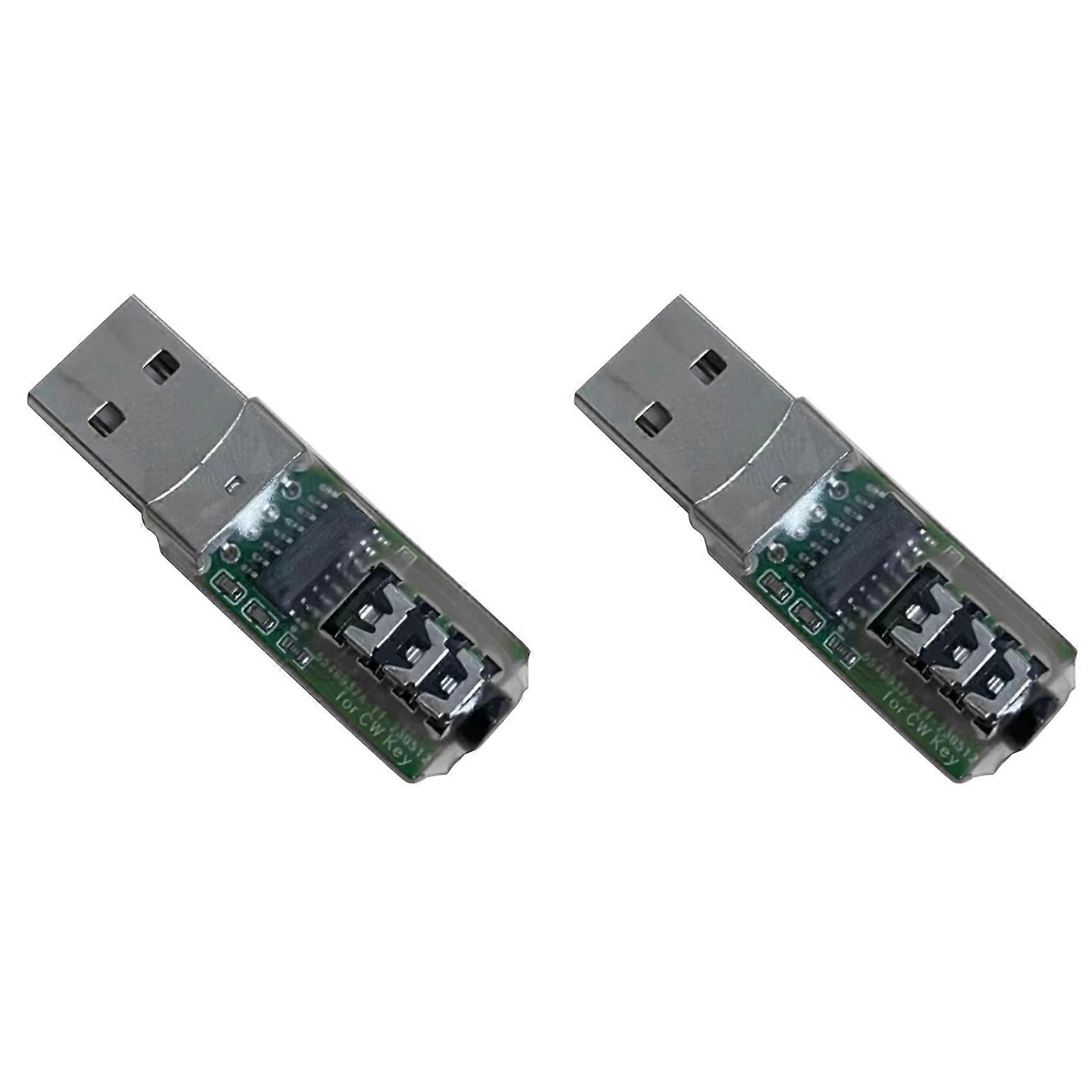 2X for VBand Morse USB Key Trainer Vband Mobile Phone Computer Connector Code Trainer Telegraph Trainer Key Connection