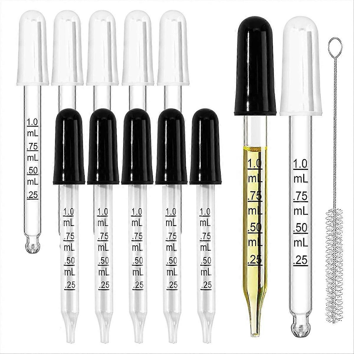 10Pcs Eye Dropper with Rubber Head, Precise Pipette Droppers