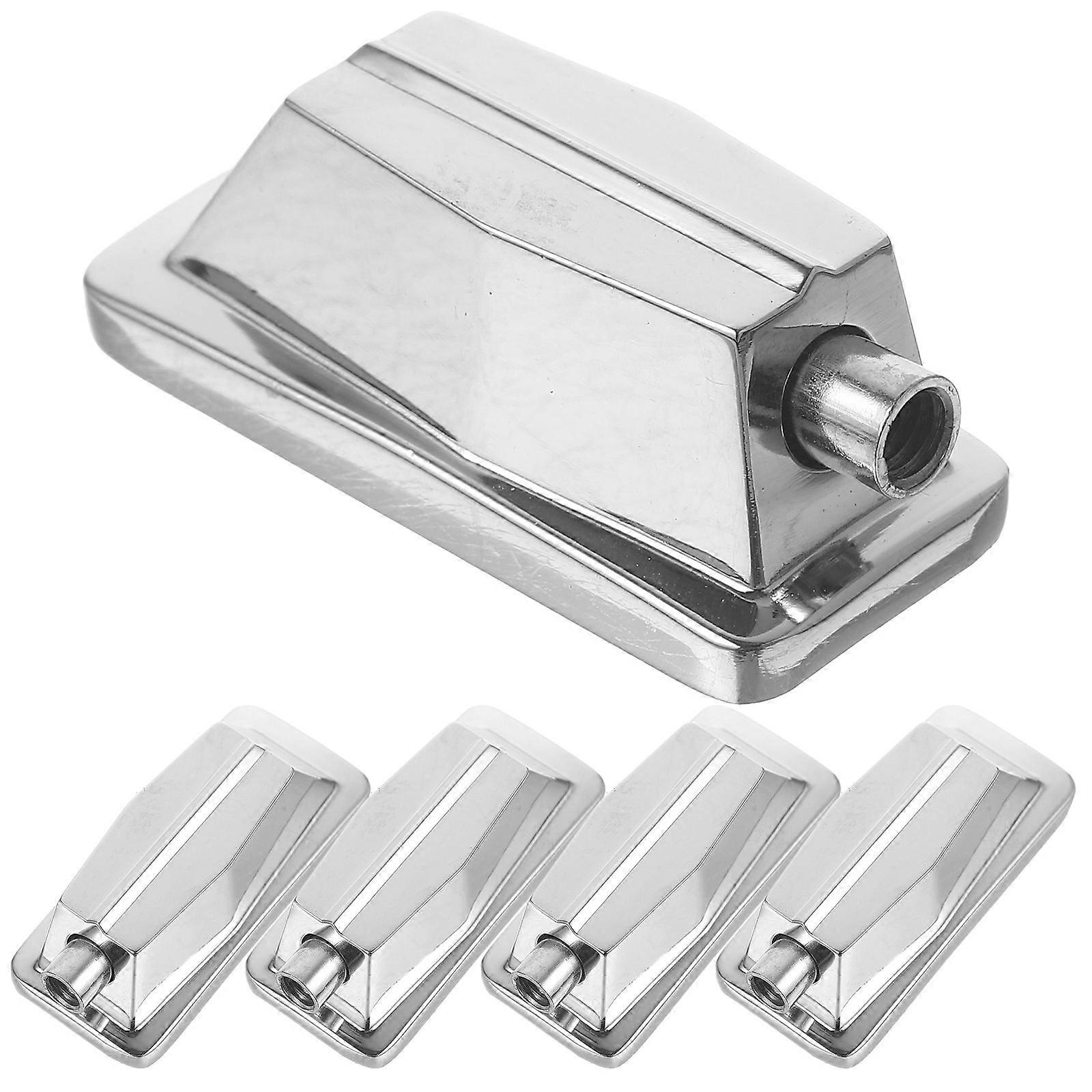 5pcs Rectangular Metal Drum Lugs Single End Claws for Silver Jazz and Bass Drums