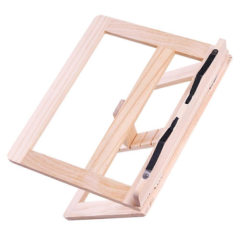 Wooden Adjustable Reading Rack Book Stand for Home Use