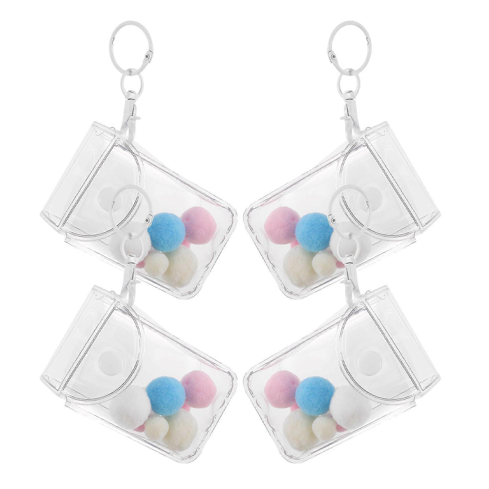 Transparent Clear Figure Display Bag for Storage 3Pcs Doll Organizer Pouch