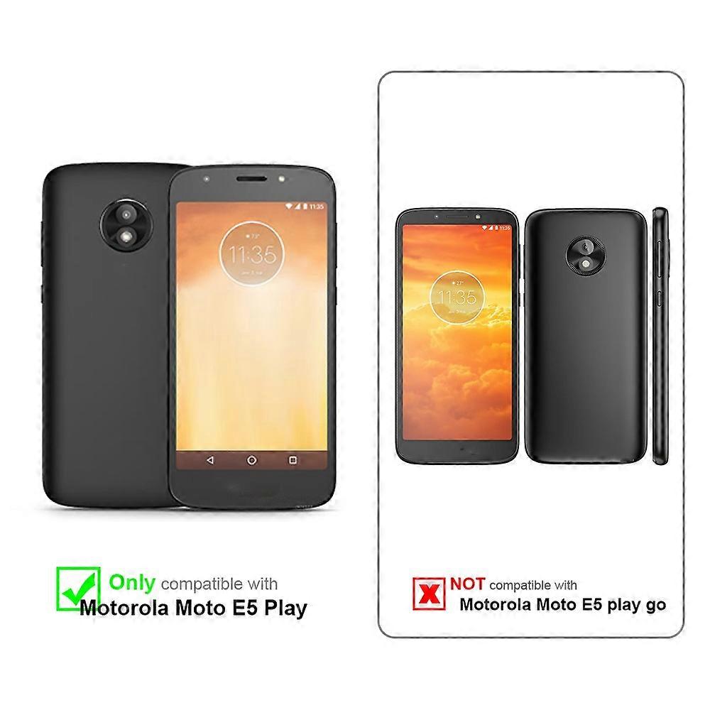 Motorola MOTO E5 PLAY Case - Protective Case with Stand Function and Card Slot