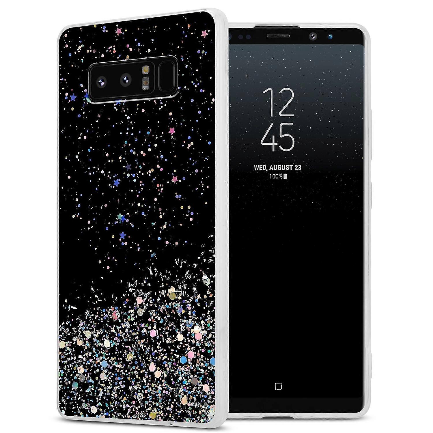 Case Samsung Galaxy NOTE 8 Protective Case TPU - Transparent with Glitter