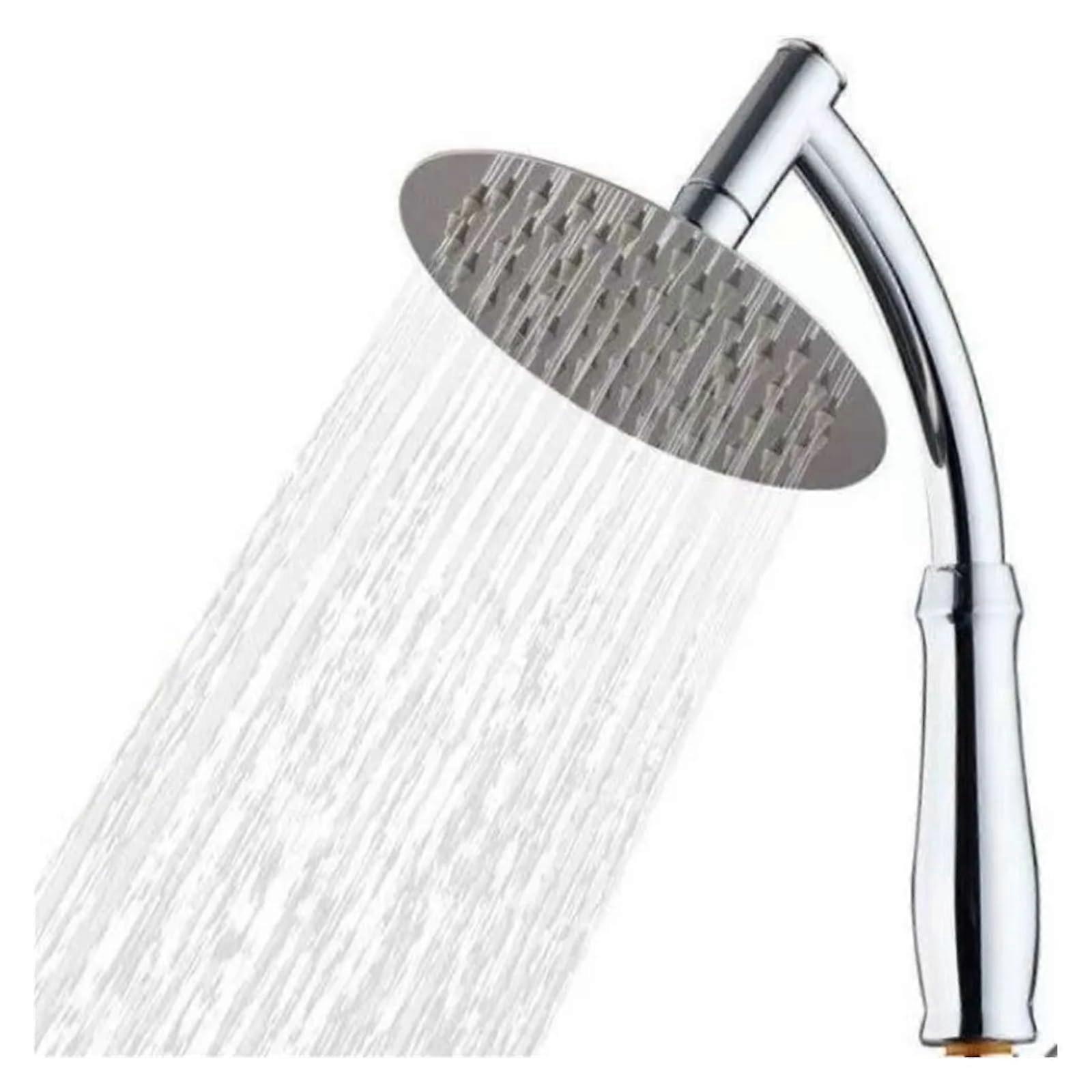 Square Stainless Steel Rainfall Shower Head with Adjustable Extension Arm for Wide Spray Coverage