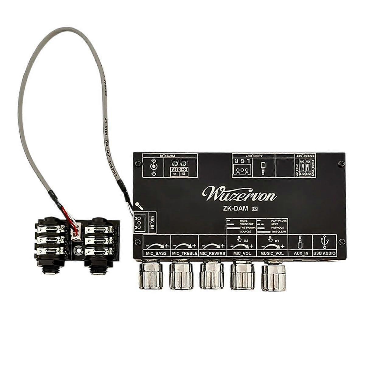 Bluetooth Stereo Amplifier Board DC 836V HiFi Sound with Karaoke Reverb and TWS Connection