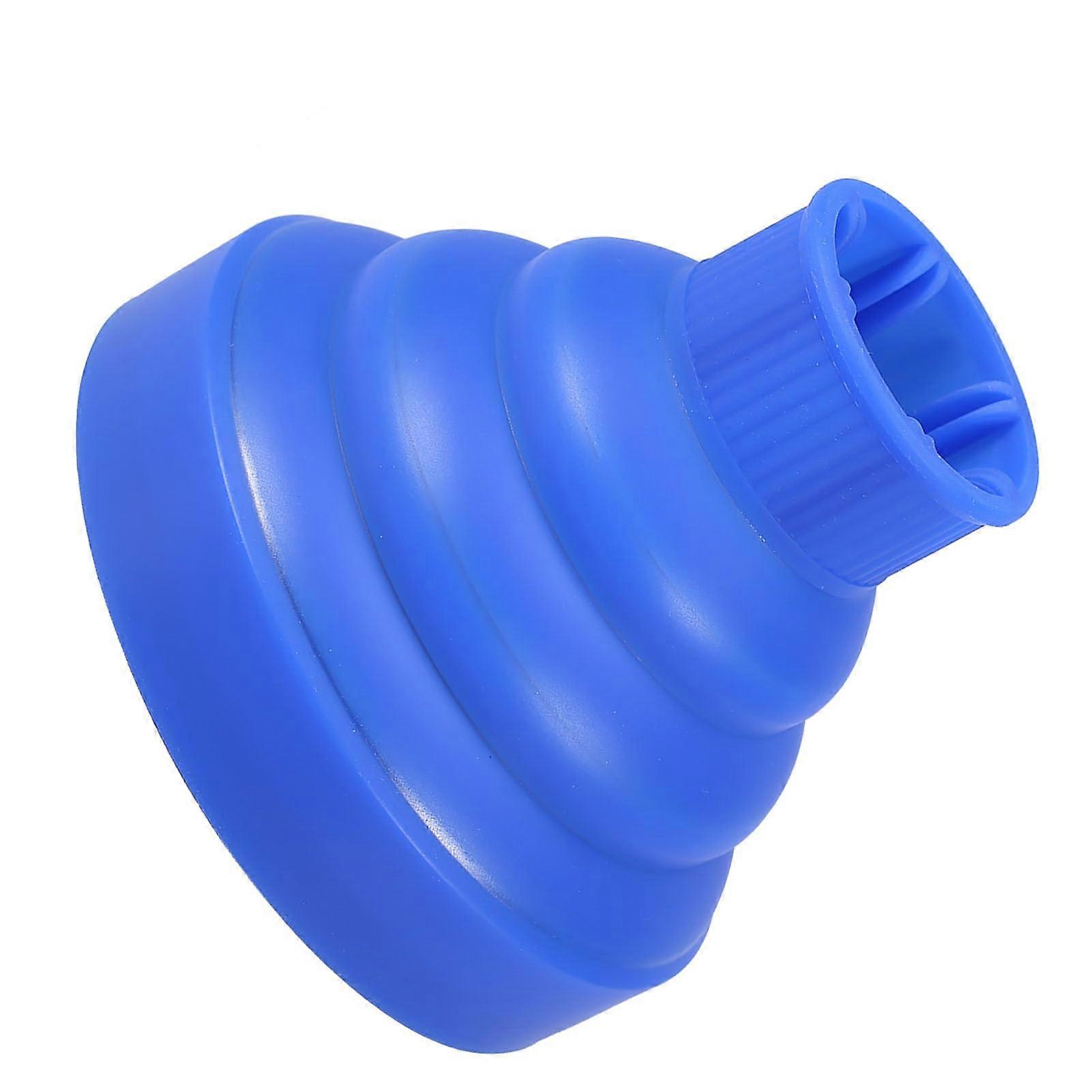 Hair Dryer Diffuser Silicone Foldable Attachment for Heat Damage Protection and Travel – Blue