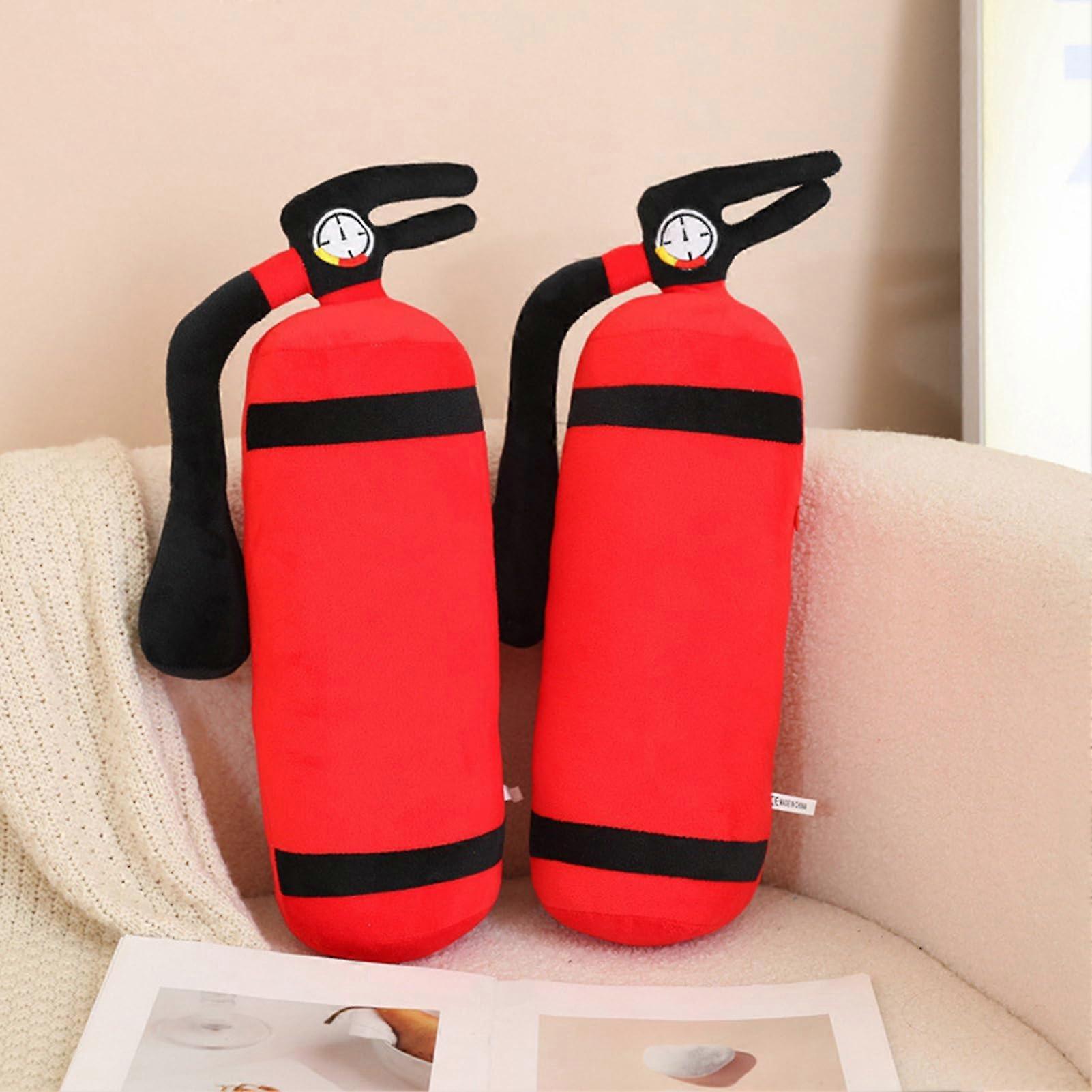 Reading Pillow Large Plush Fire Extinguisher Bed Rest Cushion for Kids Red Back Support