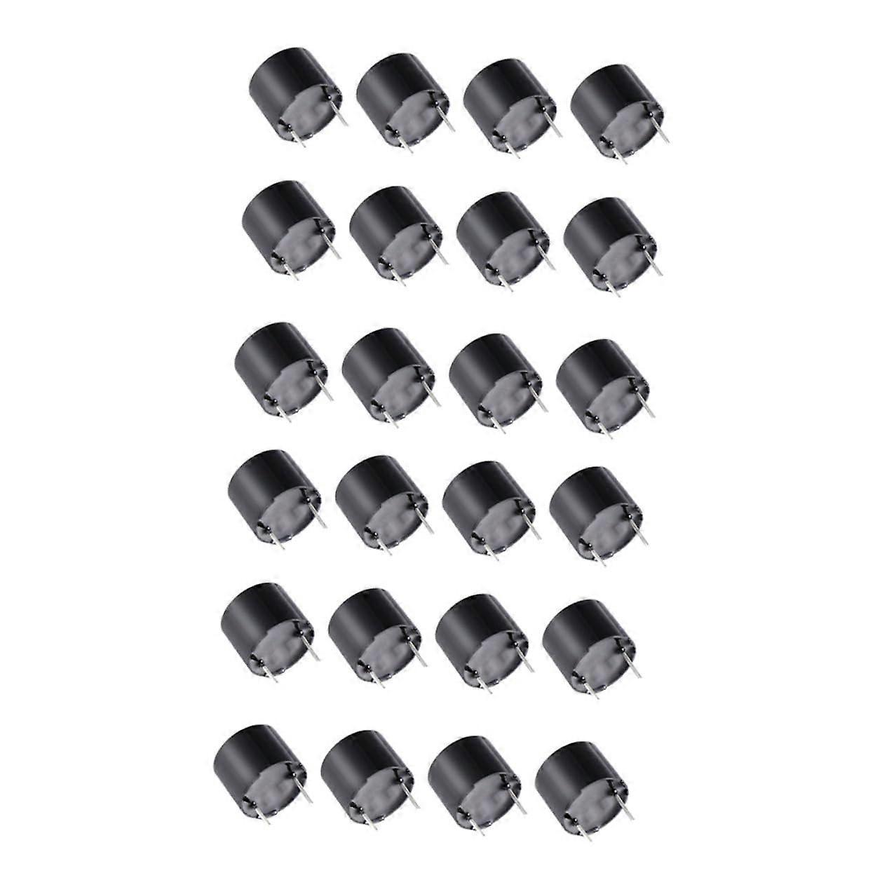 Electromagnetic Buzzer Set with Continuous Beep Tone Compatible with Security and DIY Projects, 24pcs