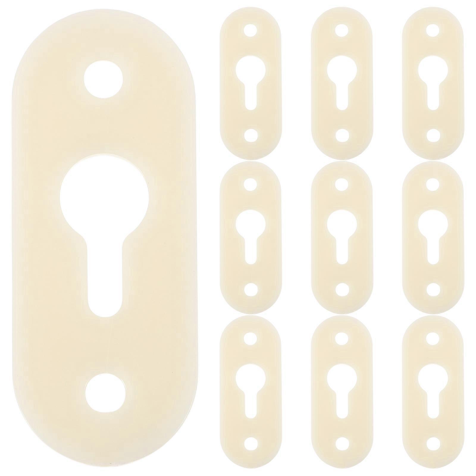 Plastic Keyhole Brackets Hanging Fasteners for Picture Frames 10Pcs White Plastic Hardware