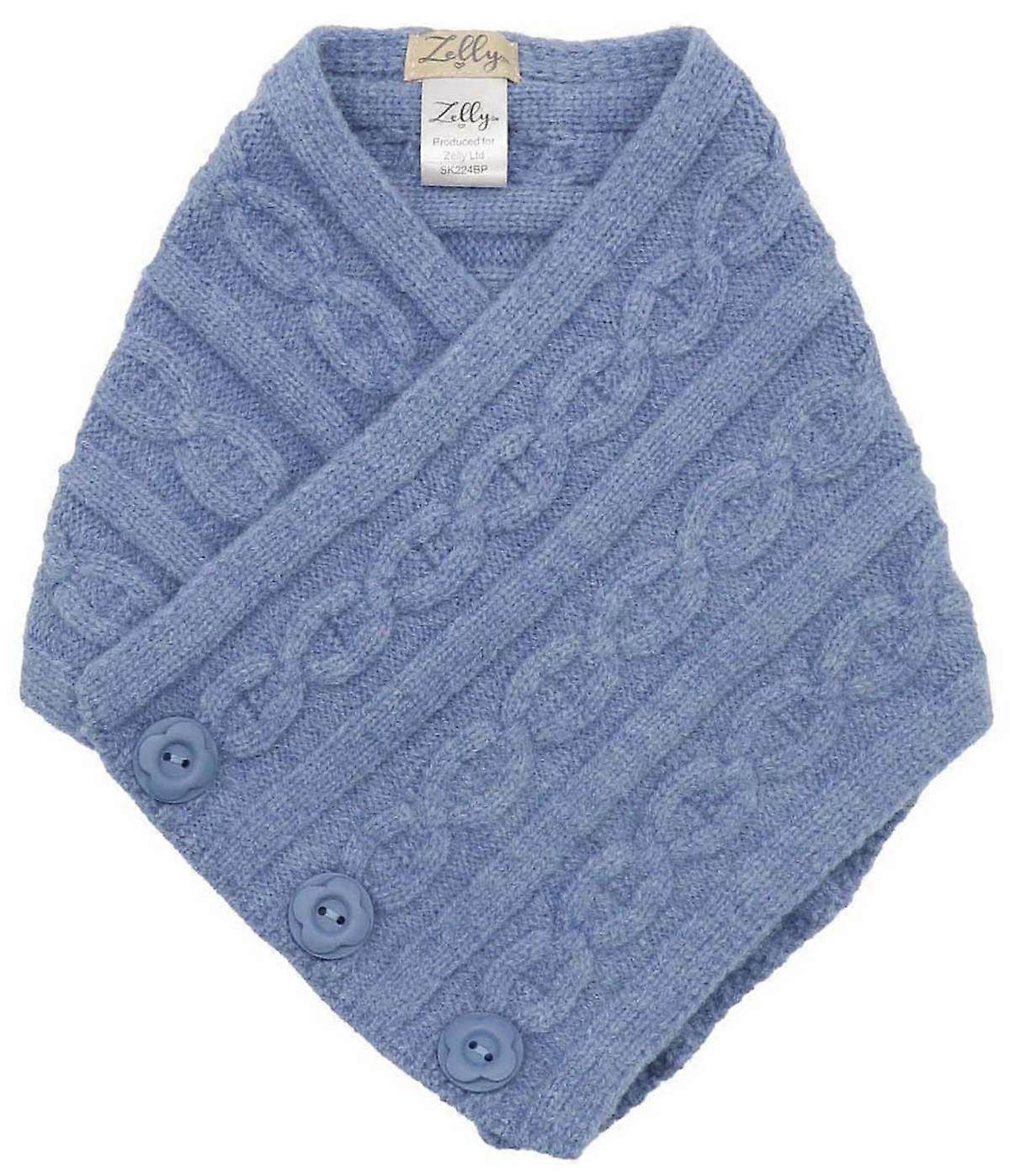 Zelly Button Tippet - Blue