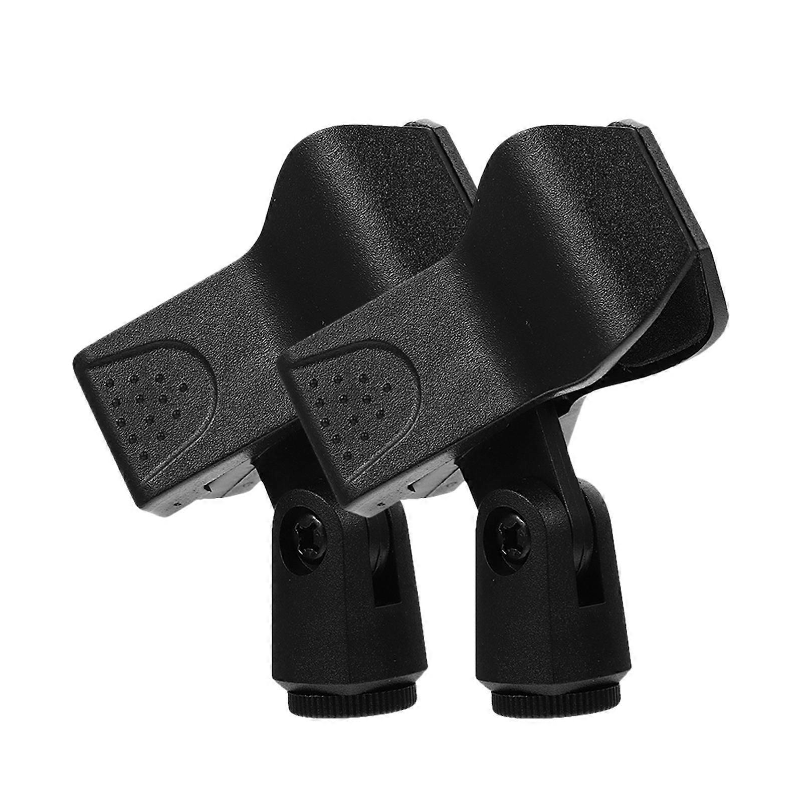 Universal Microphone Clamp for Reliable Use 2Pcs Plastic Mic Holder Clips