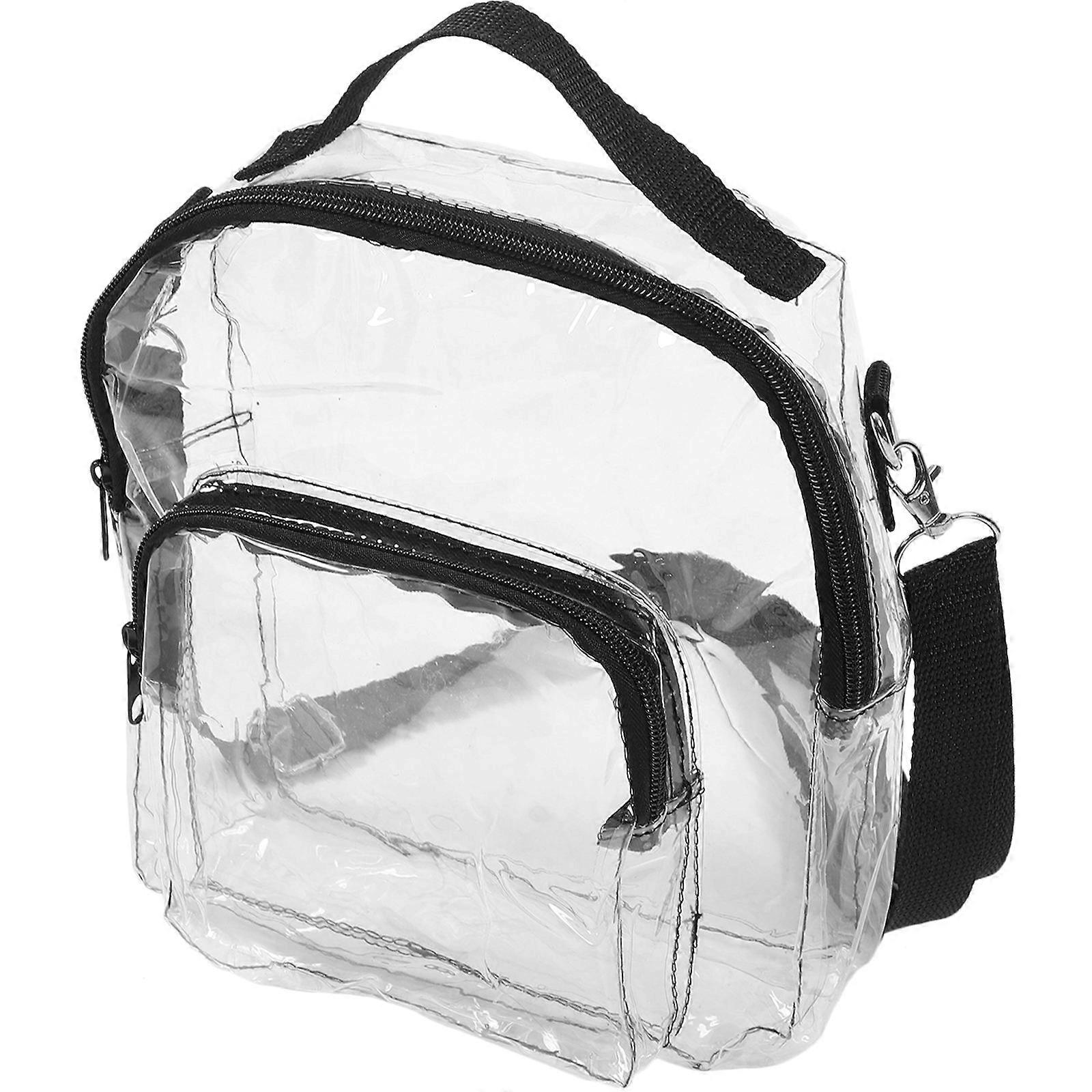 Assorted Color Clear Bag Casual Shoulder Messenger Bag for Storage
