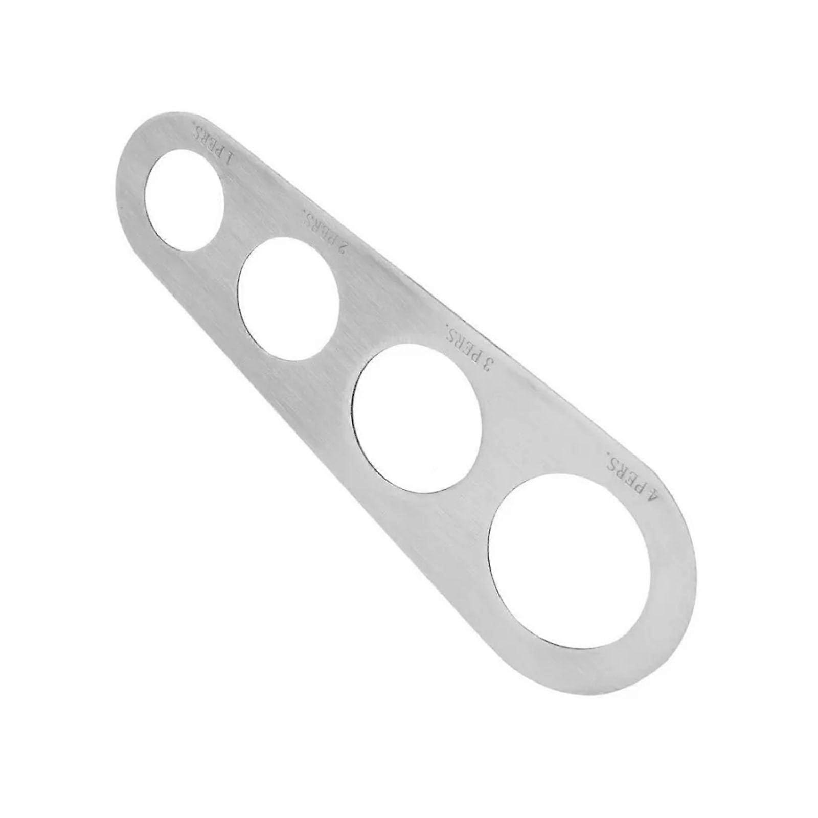 Stainless Steel Spaghetti Measurer with 4 Serving Slots for Precise Pasta Portion Control