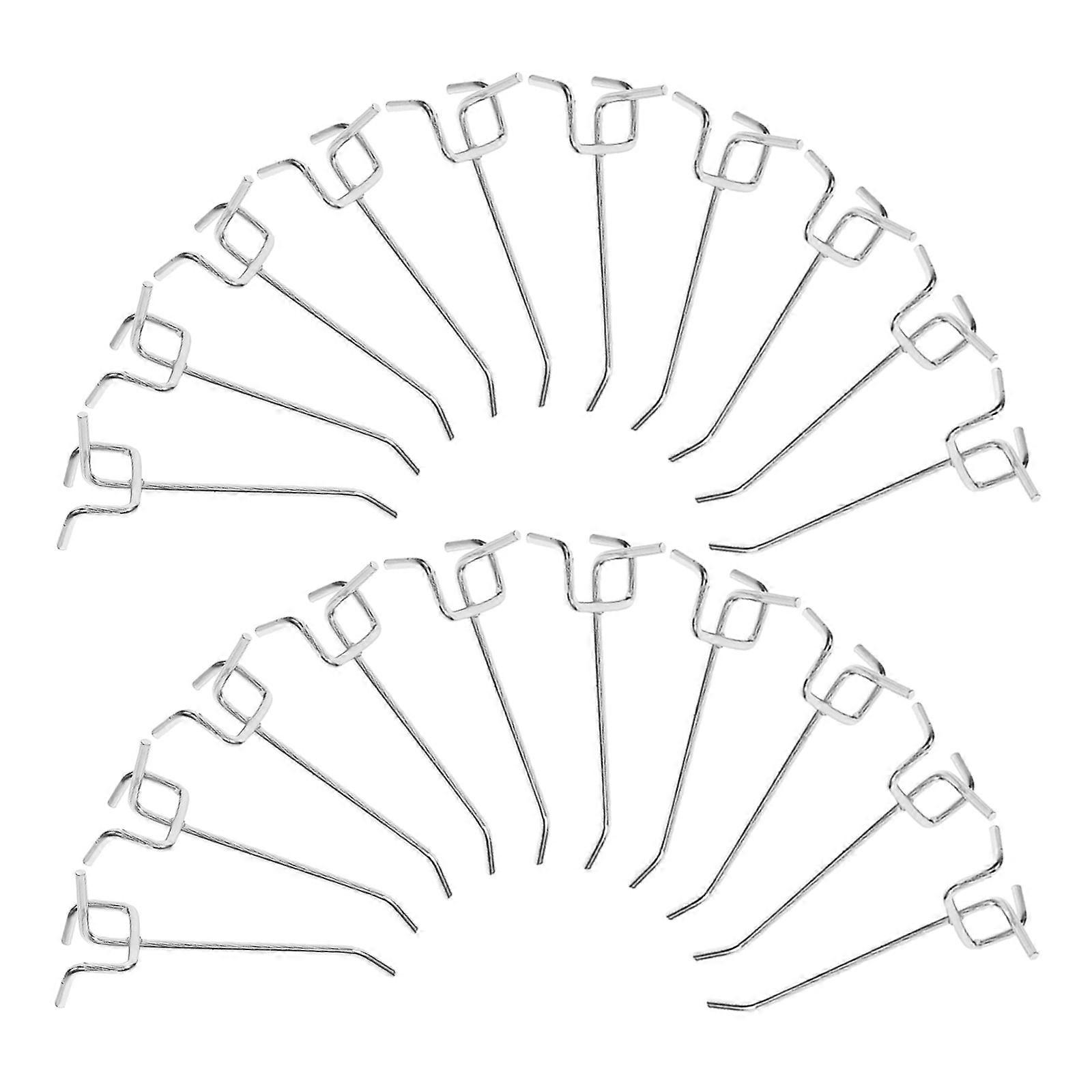 Practical Supermarket Display Hook Iron for Shelf 20Pcs Exhibition Use