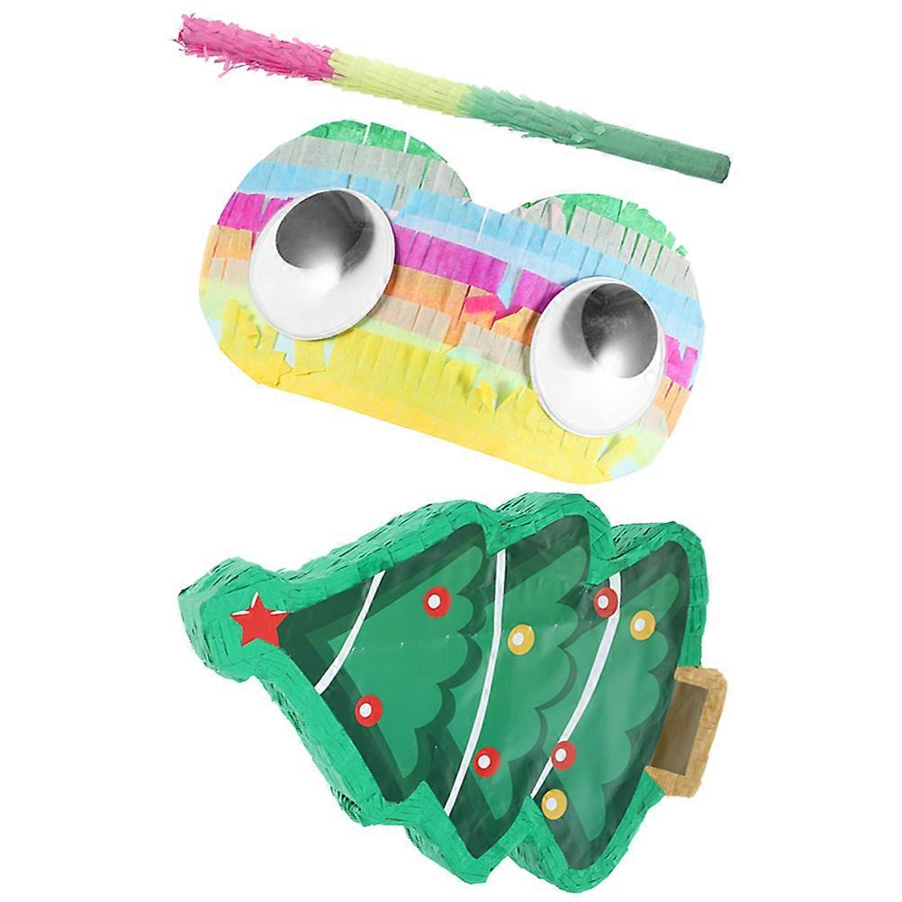 Christmas Tree Pinata Paper Material for Party Decor 1Set