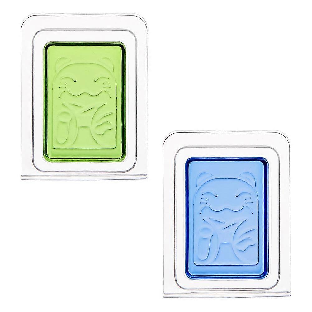 Solid Perfume Cat Pattern Balm for Bathroom and Kitchen 2Pcs Blue