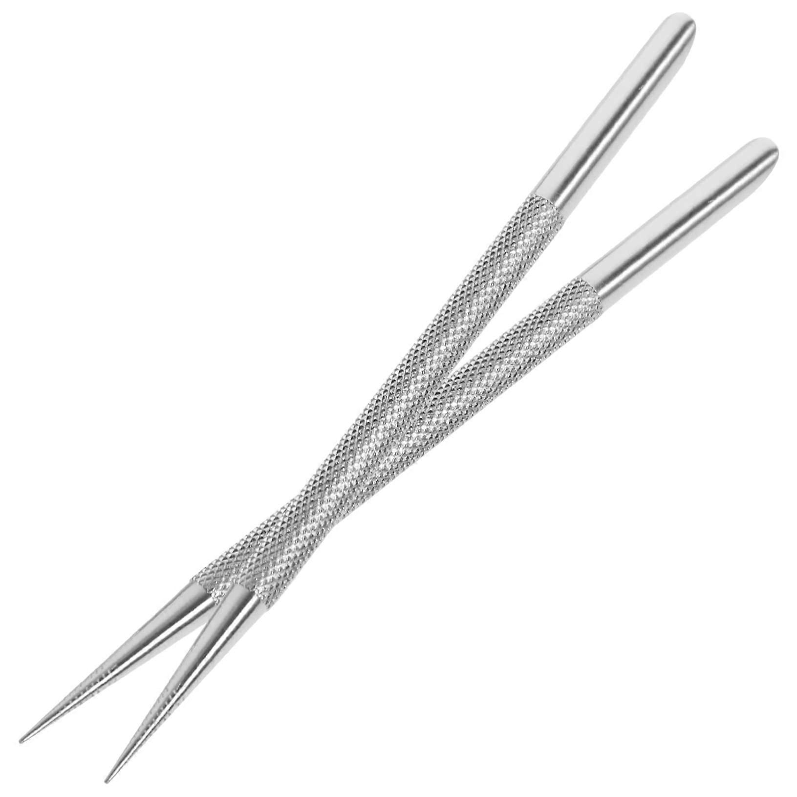 2pcs Dual Sided Cuticle Pusher and Scraper Ergonomic Manicure Tools for Nail Care