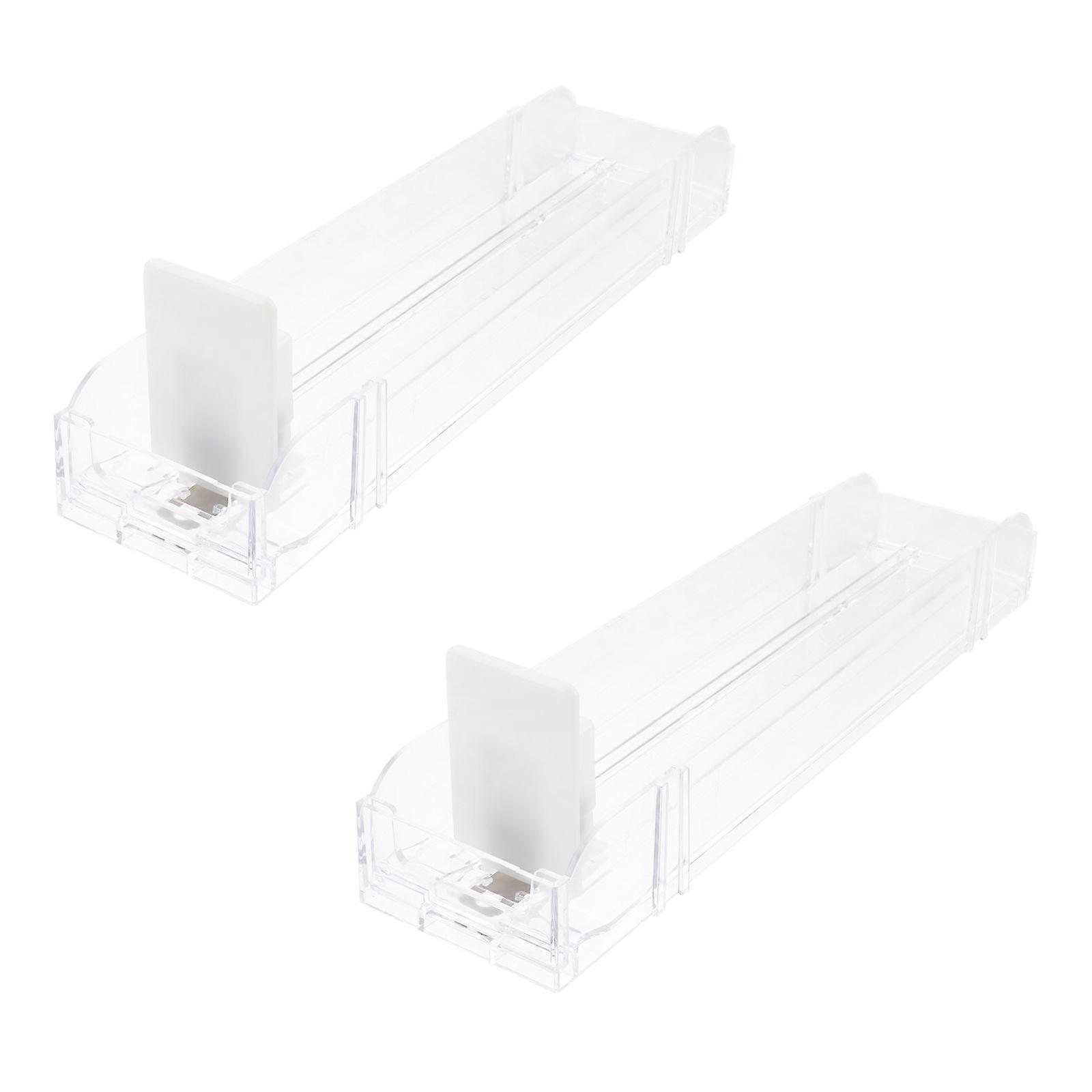 2Pcs Cigarette Showcase Automatic Cigarette Case Auto-Push Case Auto Cigarette Rack (Clear)