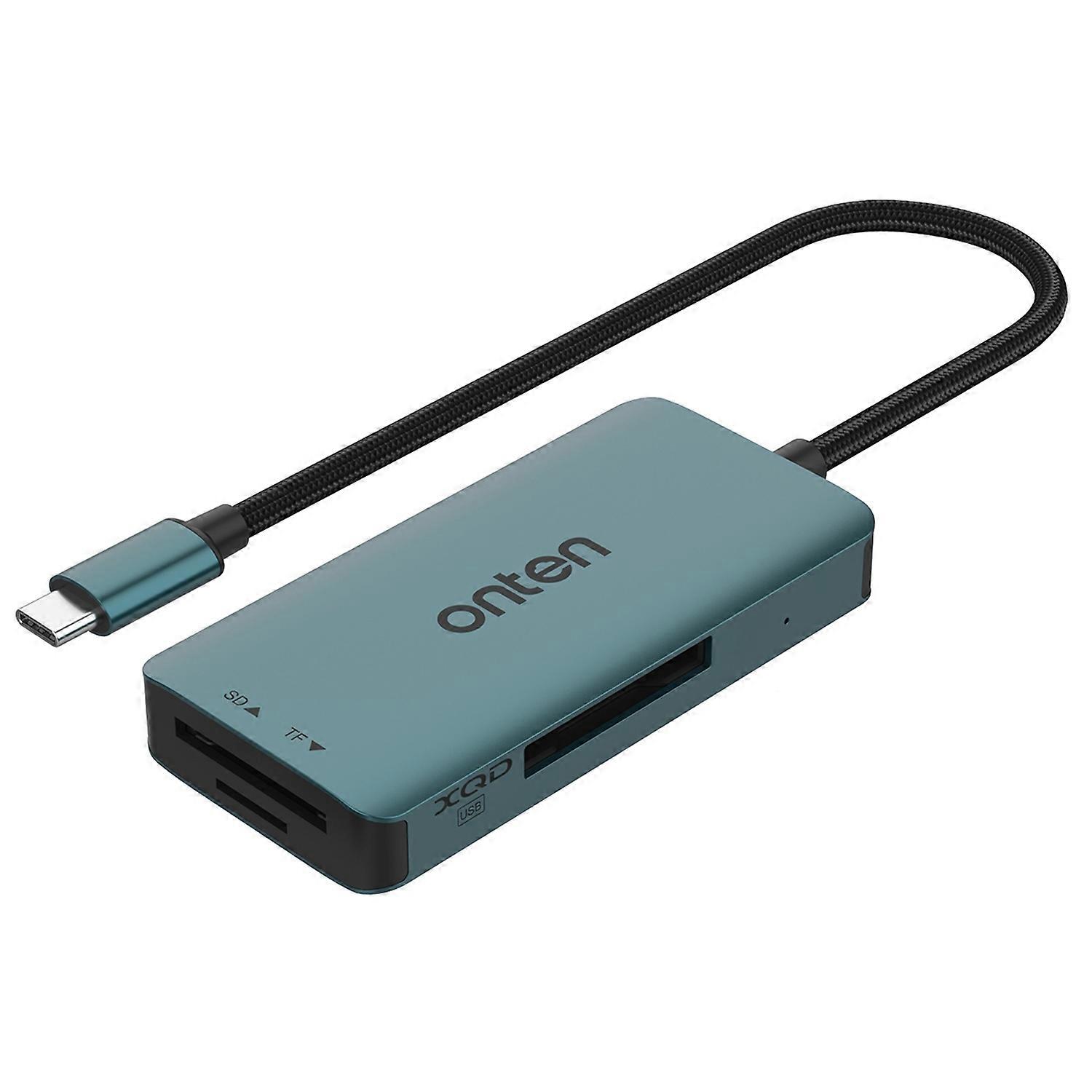 ONTEN C13 Type-C Card Reader Data Reading for SD+XQD+TF Cards
