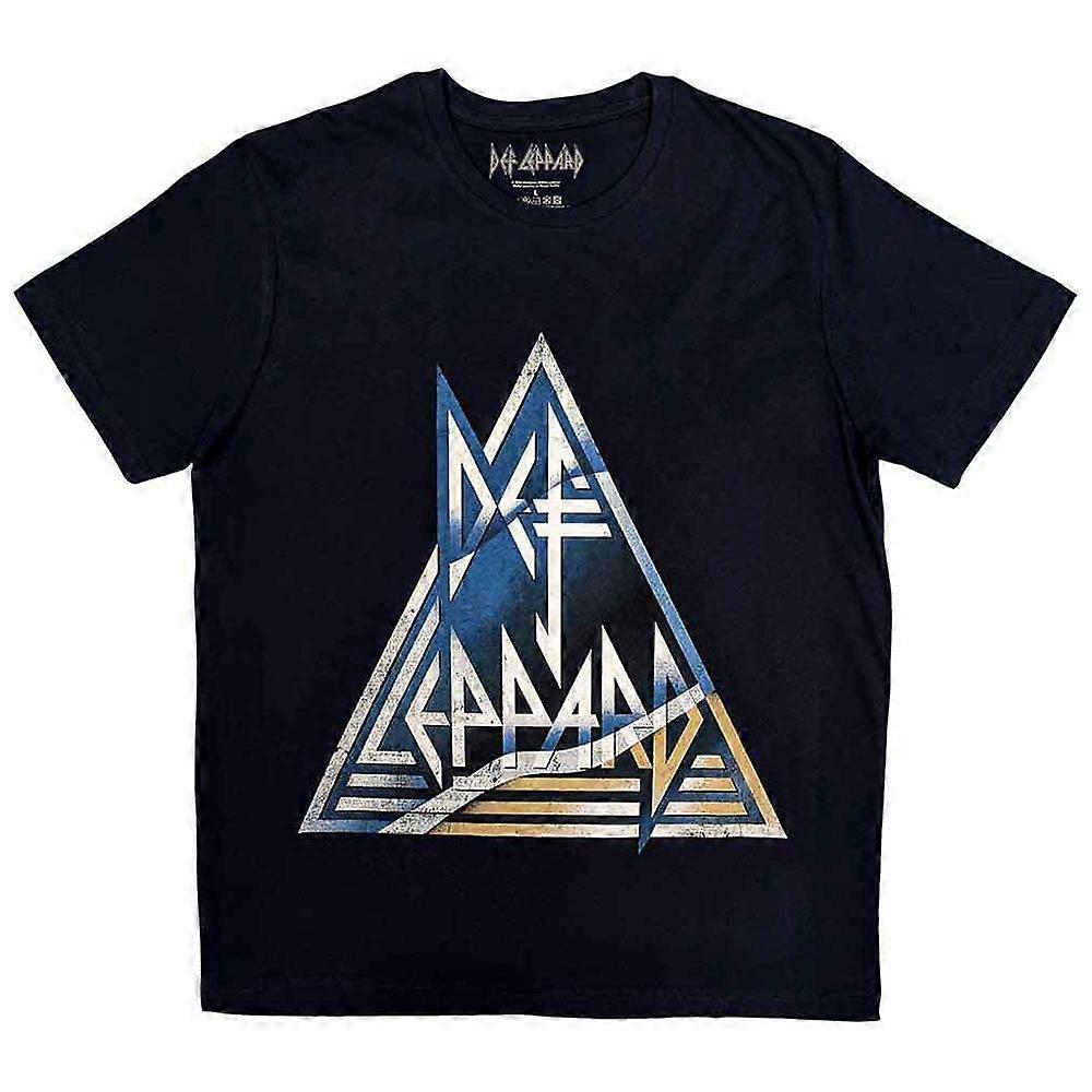 Def Leppard Distressed Triangle T Shirt