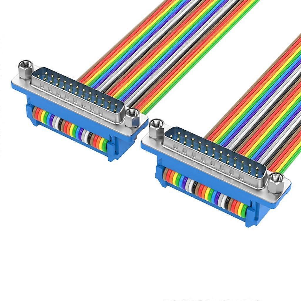 DB25 Male Female Extension Cable with Screw Lock for Secure Data Transfer and MultiDevice Use