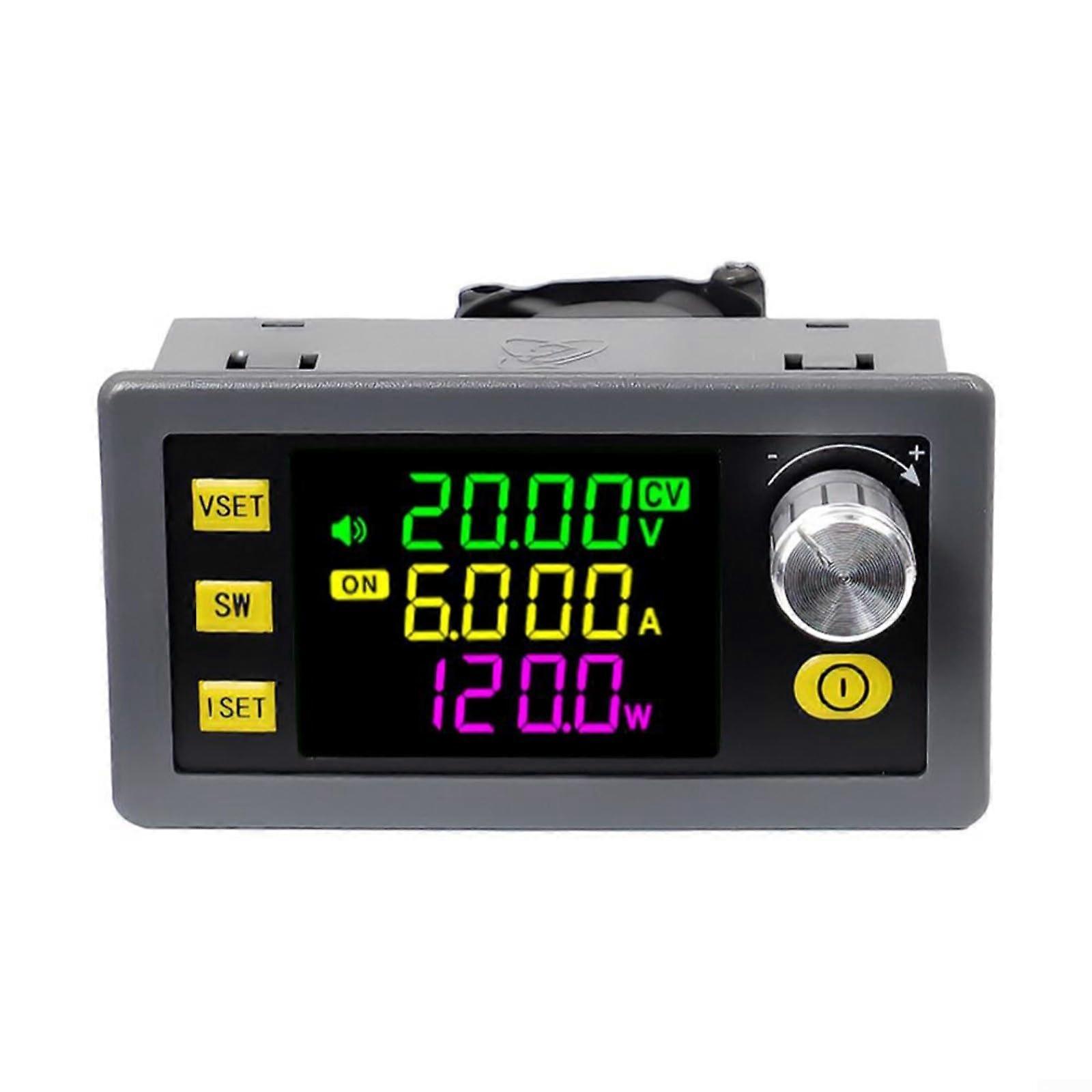 120W DCDC Converter Adjustable Voltage Regulator Step Up/Down 6A with MPPT Solar Charging LCD