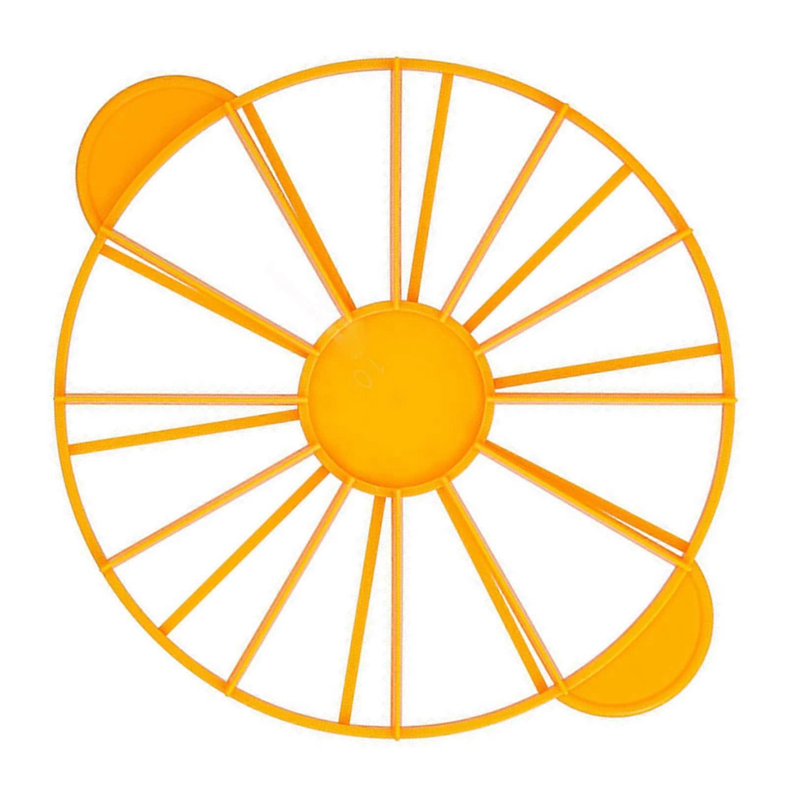 Cake Portion Cutter and Divider with Ergonomic Grip Handle for Equal Slices, Yellow 126g