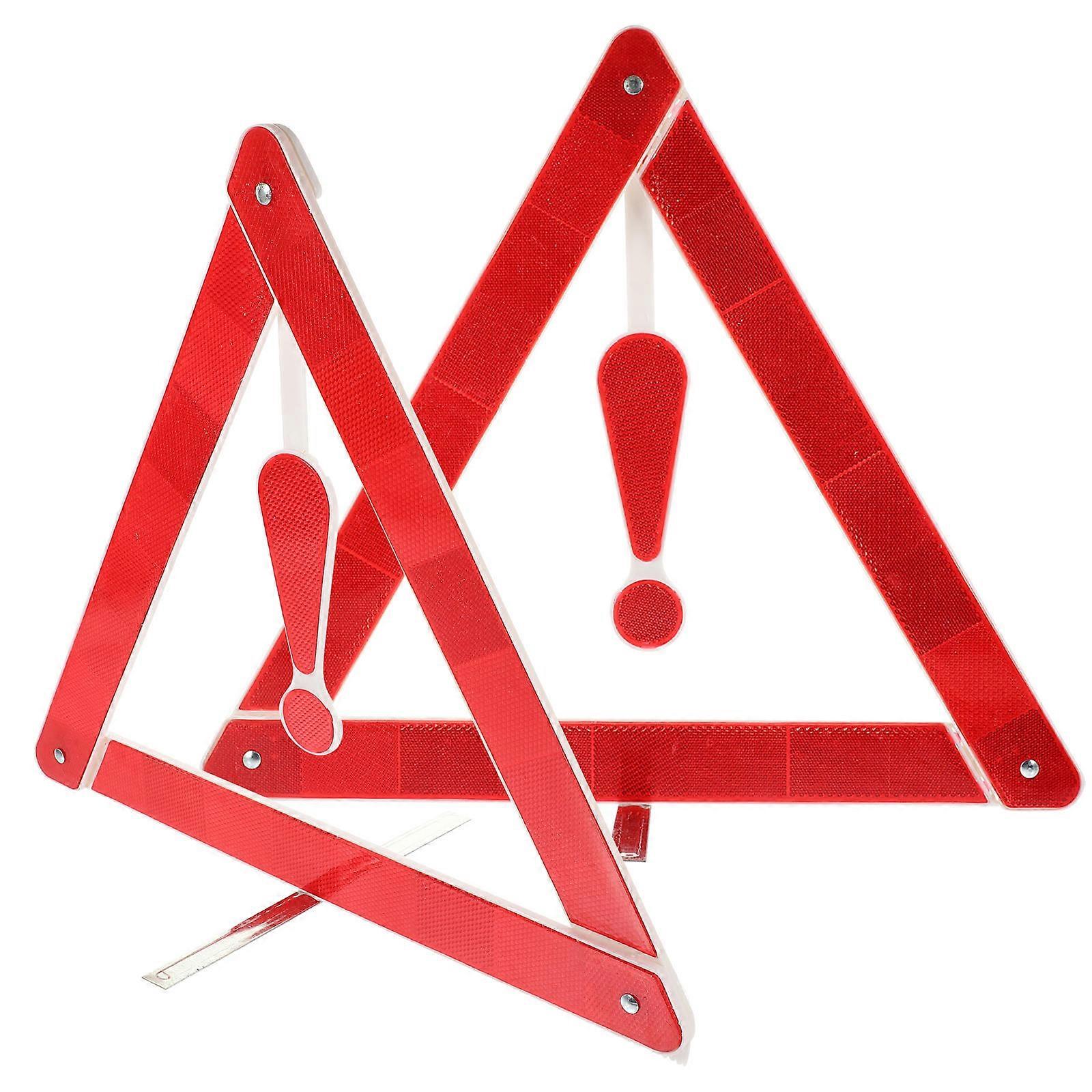 Warning Triangle Car Safety Triangle for Folding Road Safety 2Pcs Kit