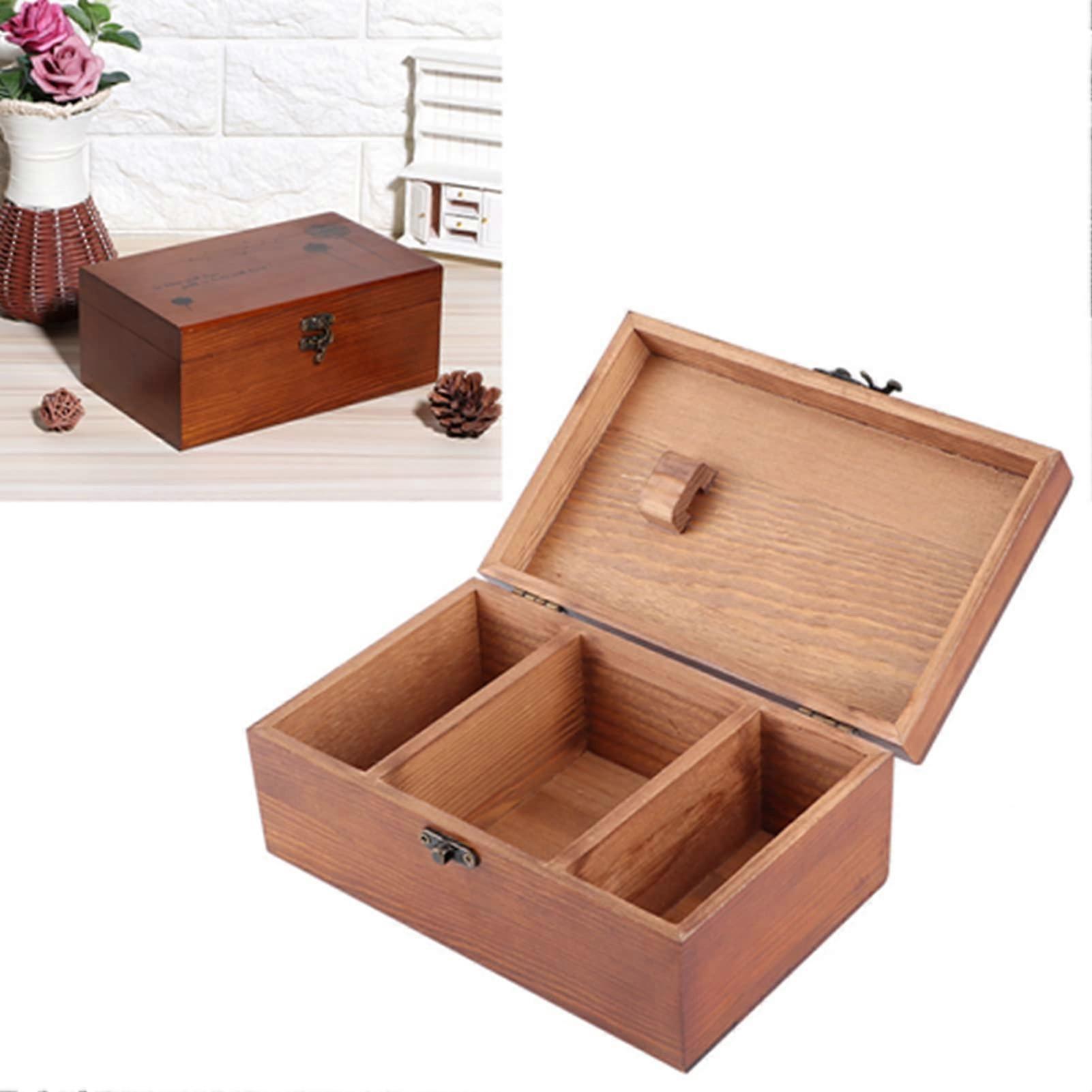 Wooden Dandelion Pattern Sewing Needle Storage Box, Compact Pine Wood Organizer for DIY
