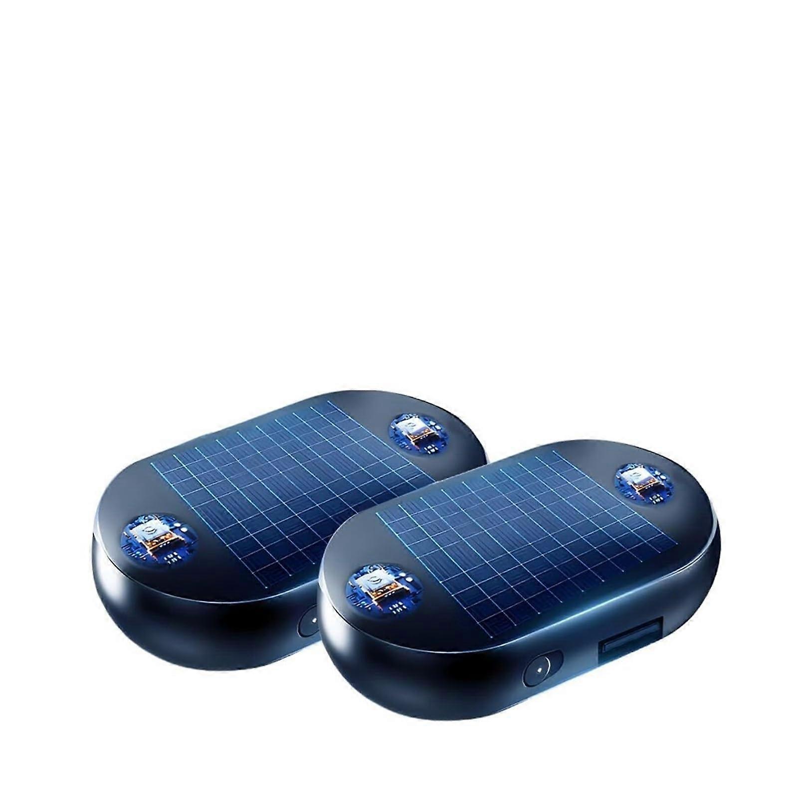 Solar Powered Automatic Car Snow Removal Device and Winter Defroster, Rechargeable 2pcs Set