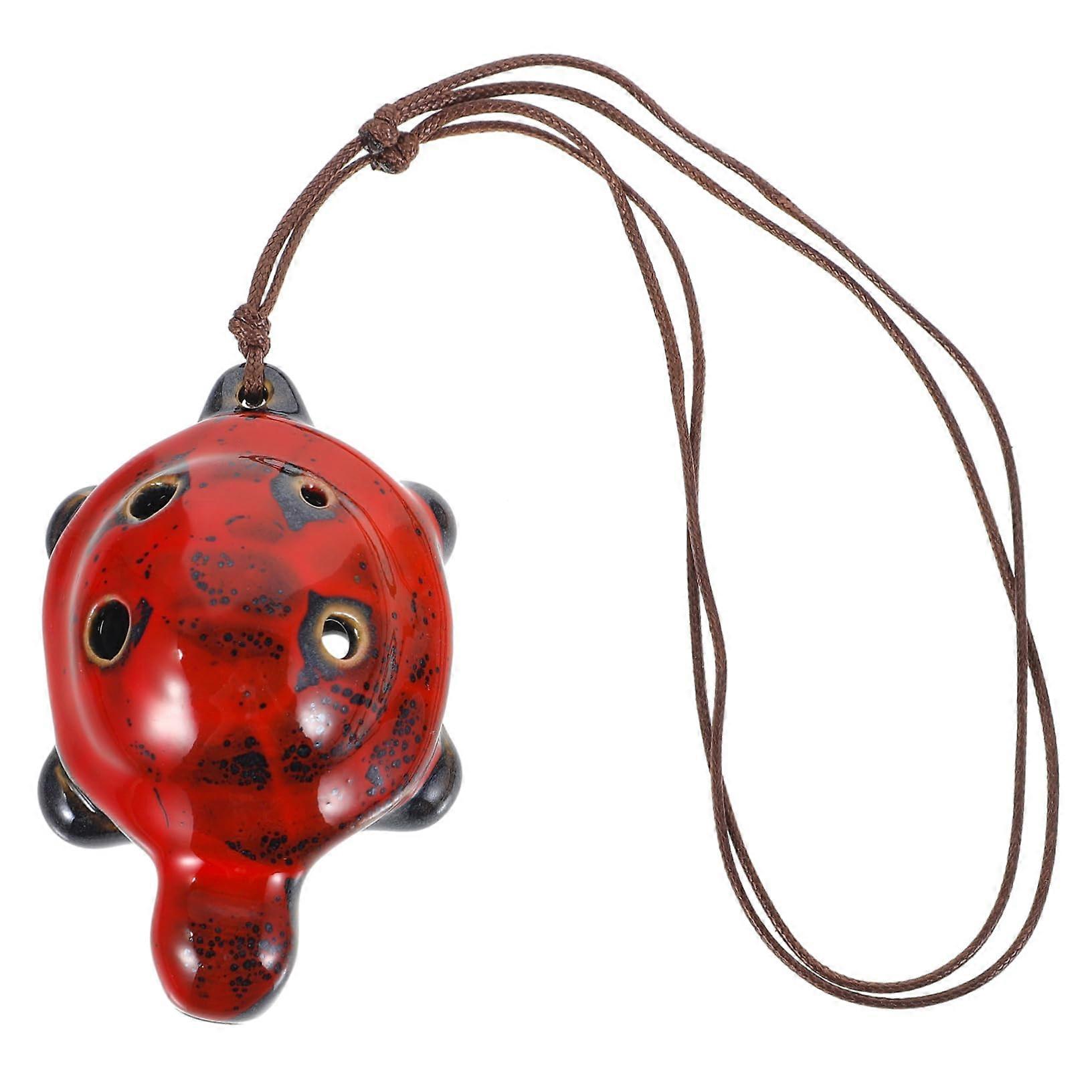 Turtle Shaped 6 Hole Ocarina, Lightweight BeginnerFriendly Instrument with Clear Sound