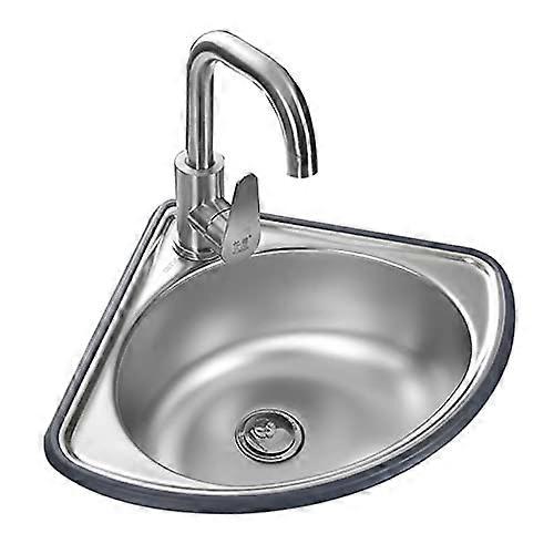 Stainless Steel Wall Mounted Triangle Sink with SpaceSaving Design for Kitchen and Bathroom