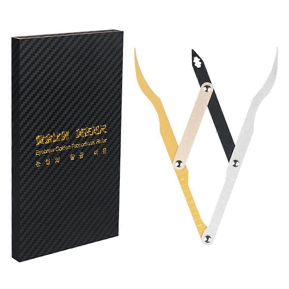 Golden Ratio Eyebrow Ruler with Adjustable 3Point Positioning for Precise Microblading Mapping