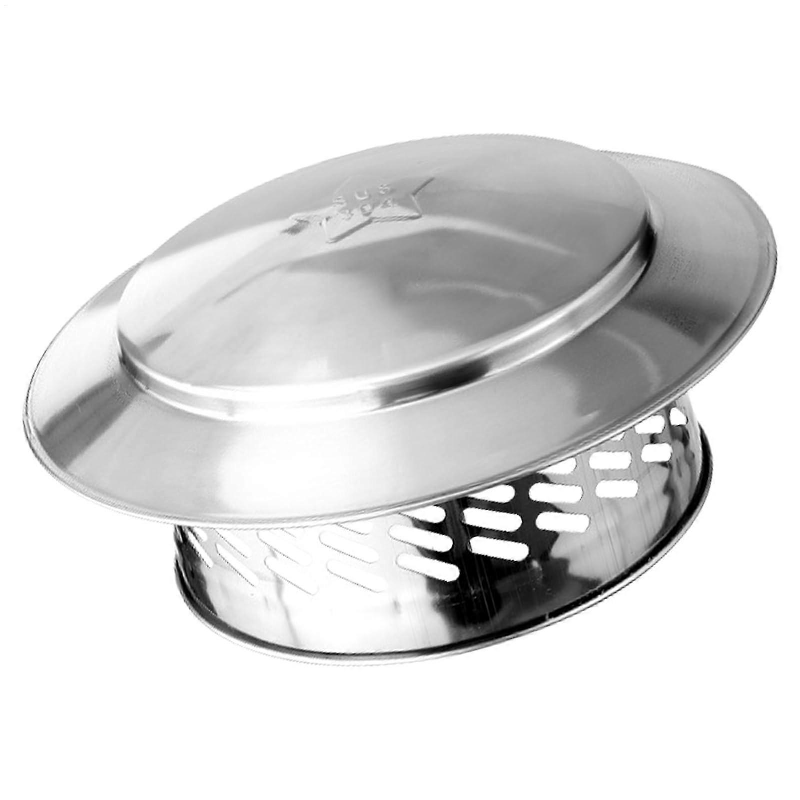 Chimney Rain Cap 304 Stainless Steel Cover with Fine Mesh, RustResistant, Tool Install