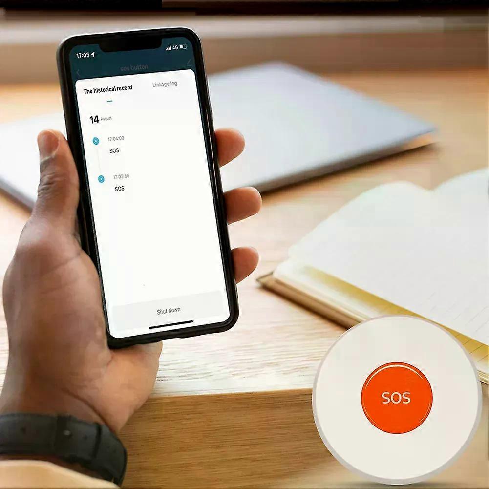 Zigbee SOS Emergency Button One Click Emergency Help Wireless Panic Button Alarm Emergency Alarm Button for Kid Elderly Patient