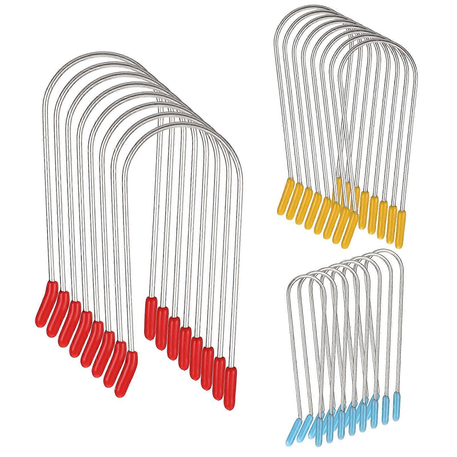 24Pcs Hot Roller Clips Set for Secure Roller Hold, Reduced Hair Creasing, Large Medium Small Sizes