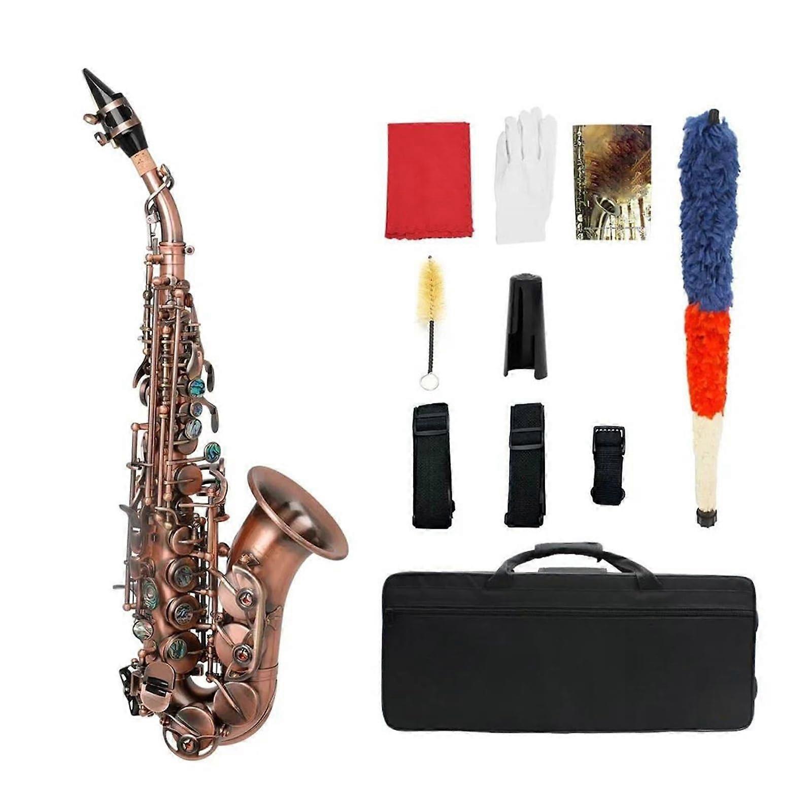 Beginner Alto Saxophone with Professional Tuning, Warm Brass Tone and Durable Construction