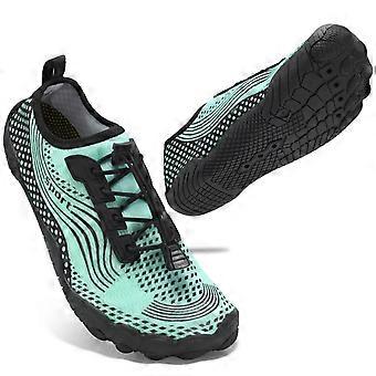 Herenwaterschoenen - Ademend mesh, antislip rubberen zool, drainagegaten, elastische veters - Zwemmen, strand, sport, groen, maat 45